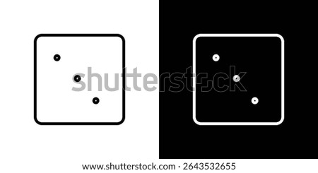 Dice three icon. Graphic Design vector icon. Ui Ux Icons