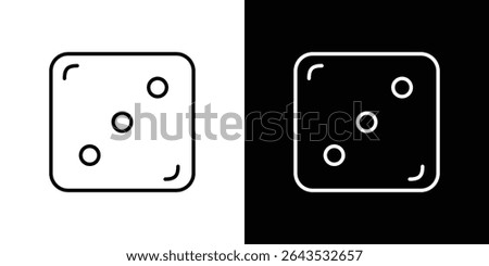 Dice three icon. Graphic Design vector icon. Ui Ux Icons