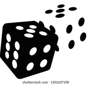 Dice vector, betting clip art