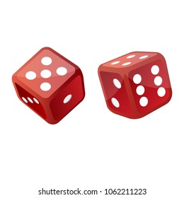 Dice vector design illustration isolated on white background