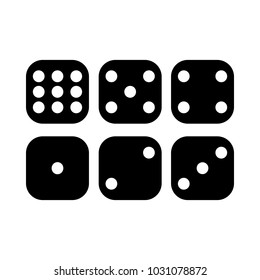 Dice vector design isolated