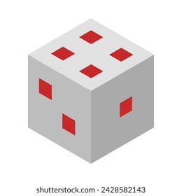 Dice Vector Flat Icon Design