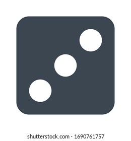 dice vector glyph color icon 