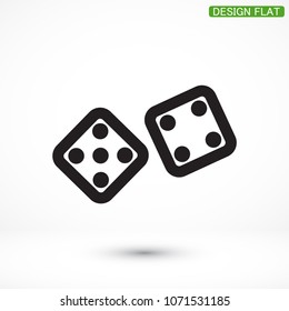 Dice  vector icon 