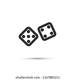 Dice  vector icon 
