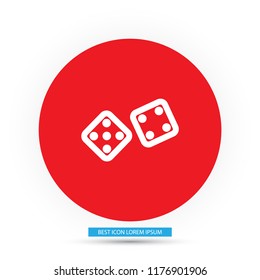 Dice  vector icon 