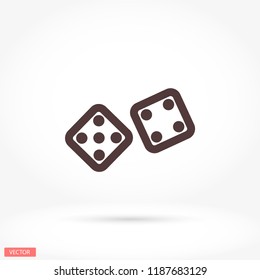 Dice  vector icon 