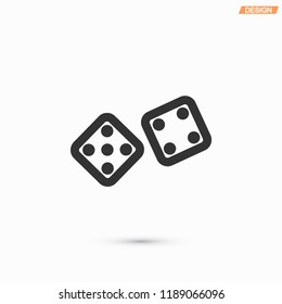 Dice  vector icon 