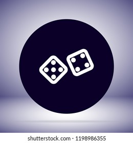 Dice  vector icon 