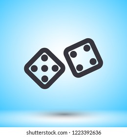 Dice  vector icon 