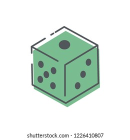 dice vector icon