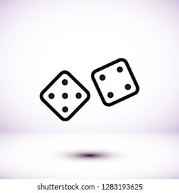 Dice  vector icon 