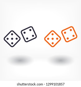 Dice  vector icon 