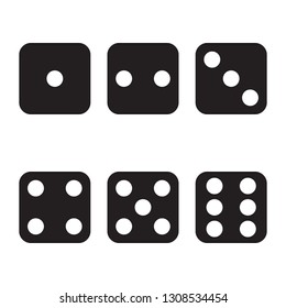 Dice vector icon