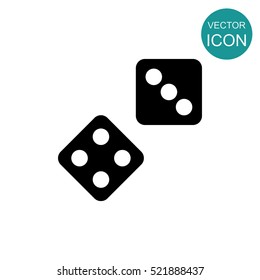 Dice vector icon