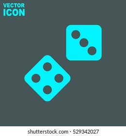Dice vector icon