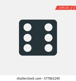 Dice vector icon