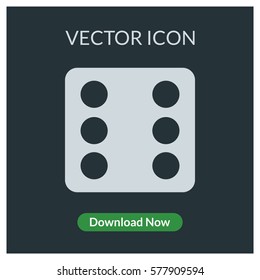 Dice vector icon