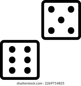 Dice Vector Icon Design Illustration