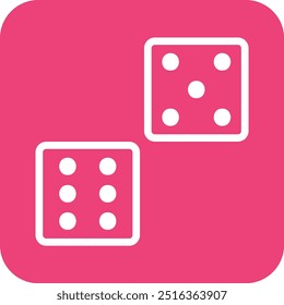 Dice Vector Icon Design Illustration