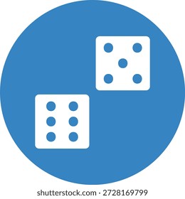 Ilustración de diseño de icono de Vector de dados