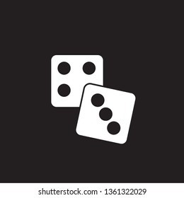 Dice vector icon flat desig