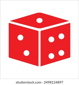 DICE VECTOR ICON LINE TEMPLATE
