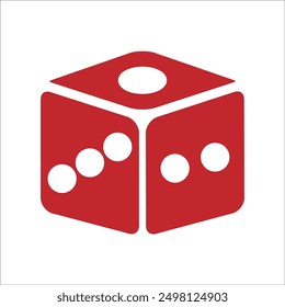 DICE VECTOR ICON LINE TEMPLATE