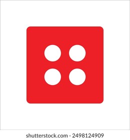 DICE VECTOR ICON LINE TEMPLATE