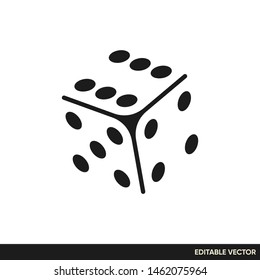 dice vector icon simple design