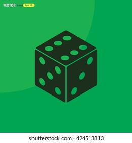 dice vector icon for web and mobile