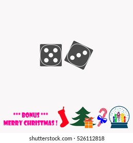 Dice  vector illustration.