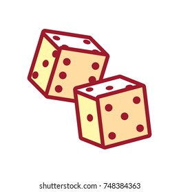 dice  vector illustration
