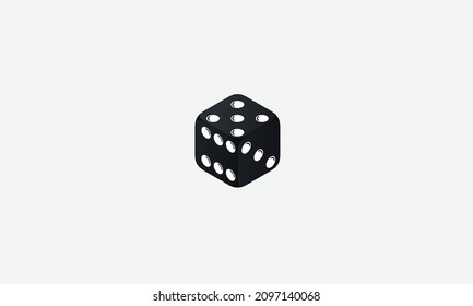 Dice vector logo design template