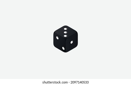 Dice vector logo design template