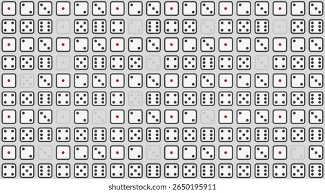 Dices background illustration vector set