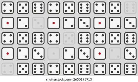 Dices background illustration vector set