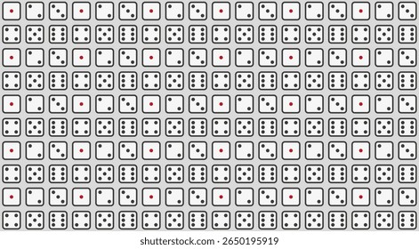 Dices background illustration vector set