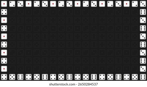 Dices background illustration vector set