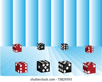 dices black and red