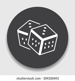 Dices icon. Casino game icon