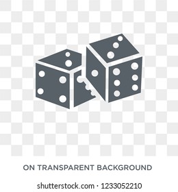 Dices icon. Dices design concept from Arcade collection. Simple element vector illustration on transparent background.