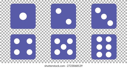 Dices icon flat. Illustration isolated vector sign symbol. Gaming dice. Eps 10.