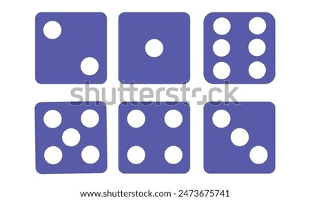 Dices icon flat. Illustration isolated vector sign symbol. Gaming dice. Eps 10.