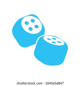 Dices icon, game gambling, luck sign