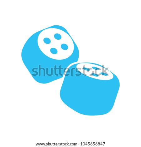 Dices icon, game gambling, luck sign
