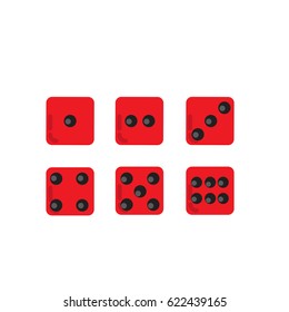 Dices icon . Illustration isolated