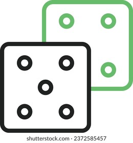 Dices icon vector image. Suitable for mobile application web application and print media.