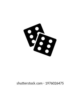 dices icon in vector. Logotype