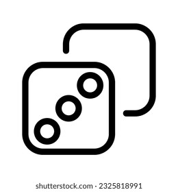 Dices Icon Vector Symbol Design Illustration